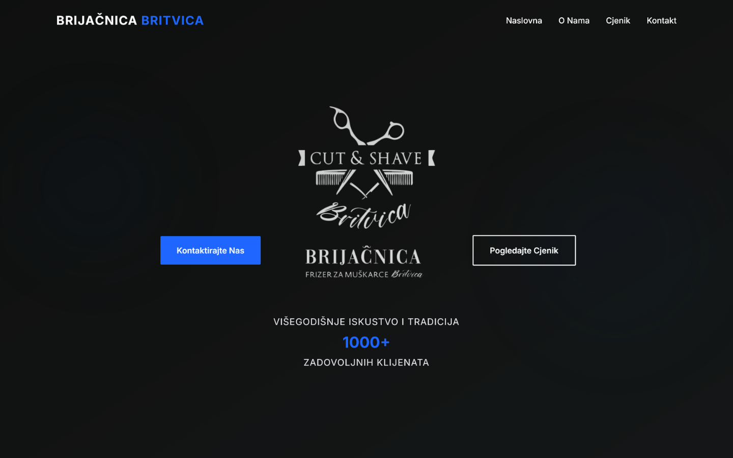 Brijačnica Britvica website project