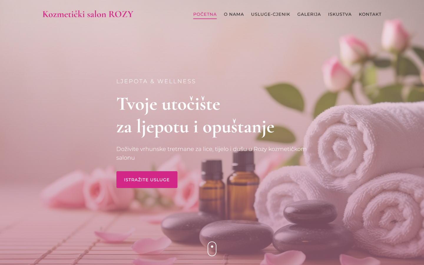 ROZY beauty salon website project